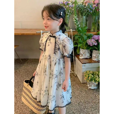 dress girls flower black pretty - CFU0606242430DR34